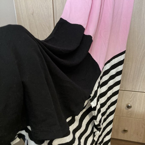 Thesis long dress like new, black and pink, size S