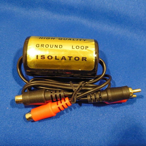 Ground Loop Isolator RCA Male to RCA Female