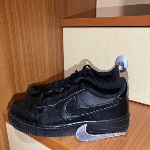 Nike Air Force women's black athletic shoes like new