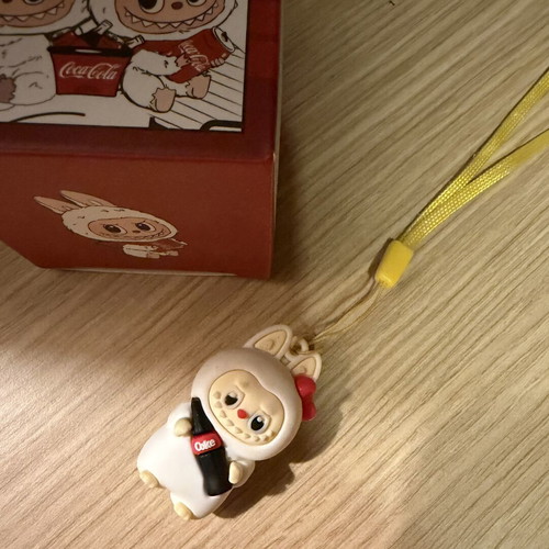 Labubu Coca Cola figure keychain