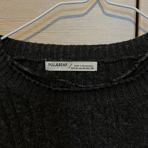 Black knitted pull&bear sweater medium like new