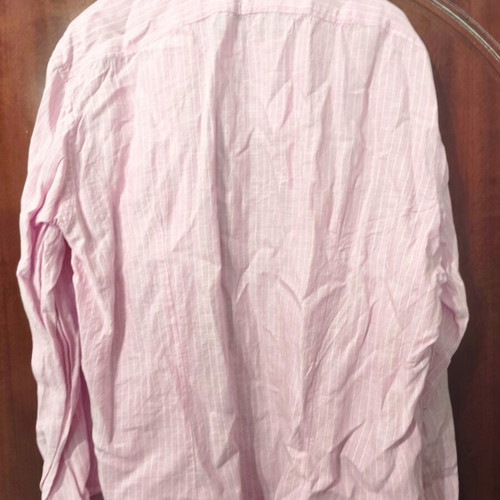 Joop! 100% linen long sleeve shirt XXL like new, pink