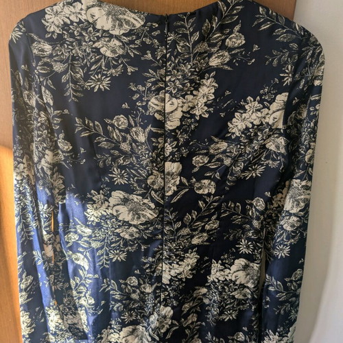 Anna Riska floral dress small like new, midi blue
