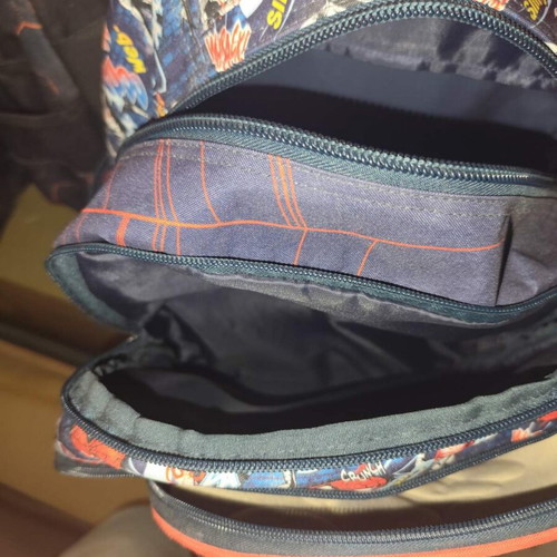 Spiderman school backpack with wheels