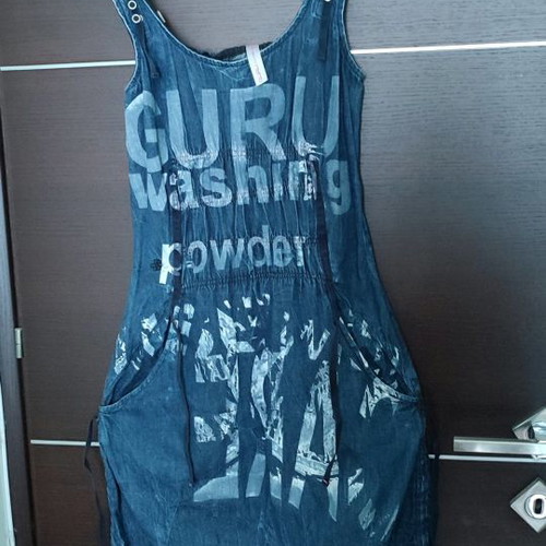 Guru denim dress used, blue, size S