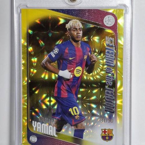 Lamine Yamal Gold Parallel UEFA Club Competitions card