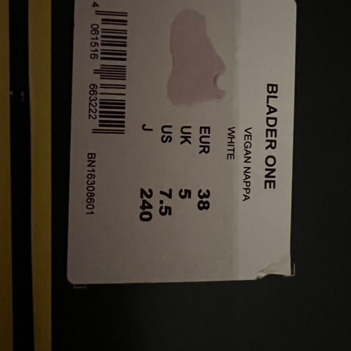 Buffalo Blader One sneakers like new, women's size 38, white