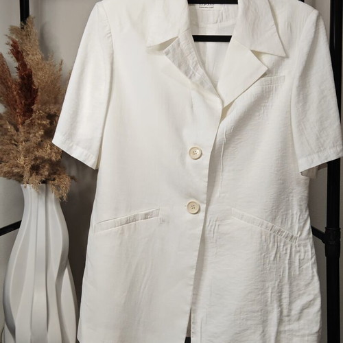 Blazer Arpyes white off white, like new, oversized fit, short sleeve