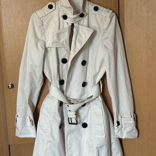 Zara coat S like new, black and white, cotton