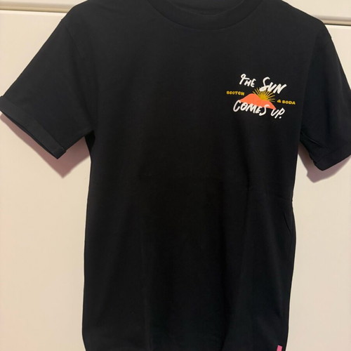 Scotch & Soda T-shirt like new, black, size 12 years