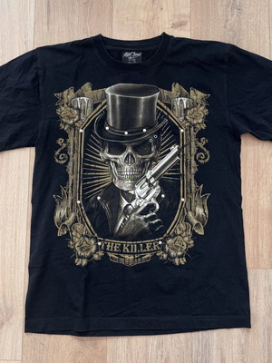 Vintage μπλούζα Rock-Chang με γραφιστικό σχέδιο Skull Killer μέγεθος M μεταχειρισμένη, μαύρη