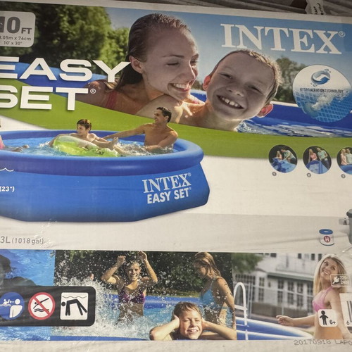 Intex pool 3.05 m x 0.76 m used with pump and filter