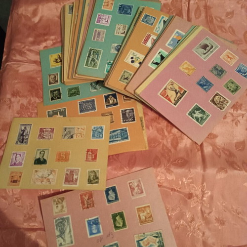 Stamps on cards