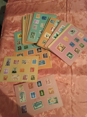 Stamps on cards