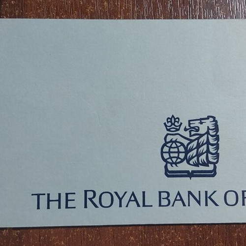 Royal Bank of Canada checkbook new with 9 unused checks
