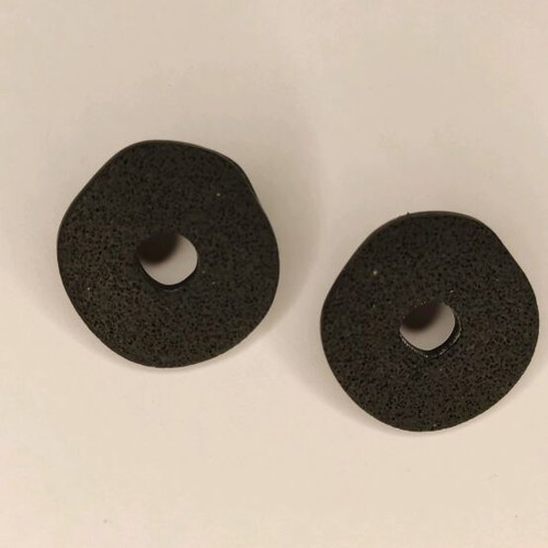 Handmade earrings new from polymer clay and steel