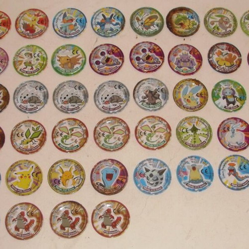 Pokemon Metal Tazos pack of 66 used, Cheetos