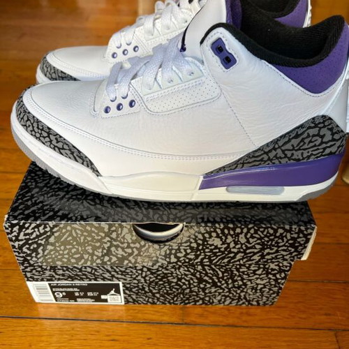 Air Jordan 3 Cement Iris Purple new, size 43
