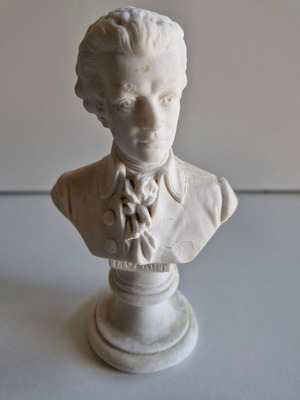 Small marble Mozart bust like new