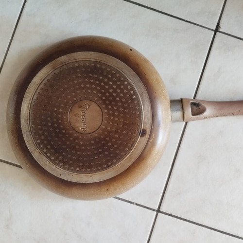 Frying pan 27cm used, for crafts with decoupage