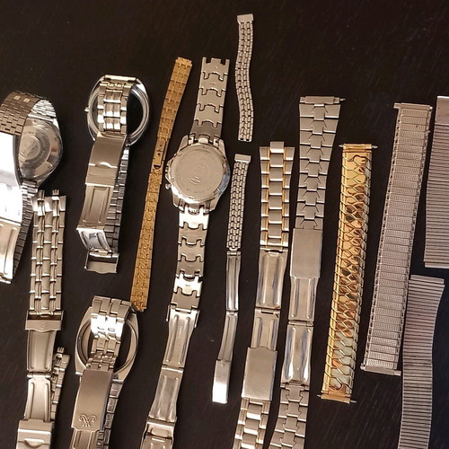 Metal watch bracelets used