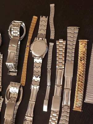 Metal watch bracelets used