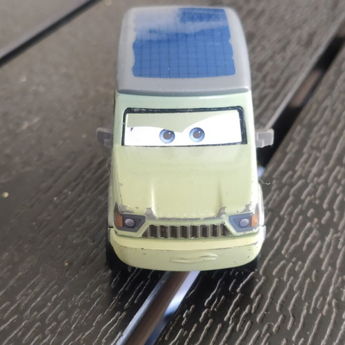 Disney Cars Miles Axlerod 1:55 toy car used, moderate condition