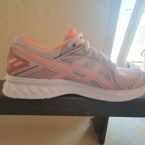 Asics women's athletic shoes like new, size 38, white and pink