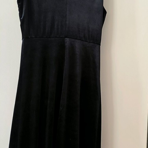 Long velvet dress new, black, size M