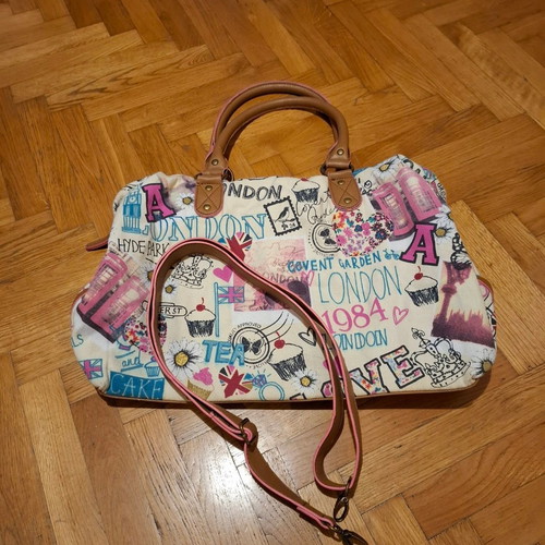 Large multicolor handbag like new