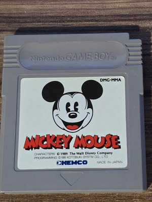 Mickey Mouse Game Boy cartridge like new, Japanese edition