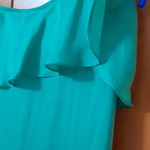 July Two Atelier silk maxi dress, green, XS