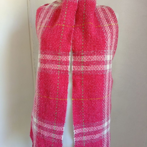 Burberry pink wool scarf like new, 160 x 23 cm