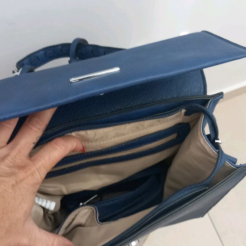 Blue envelope backpack bag new for hand and back