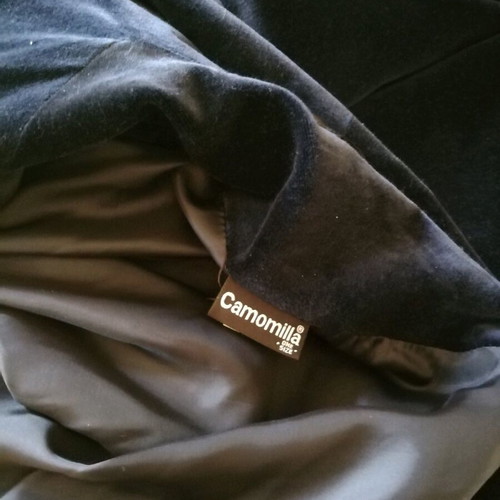 Camomilla velvet oversize coat like new, night blue