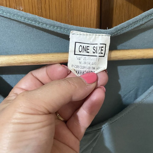 Blouse like new, turquoise, one size