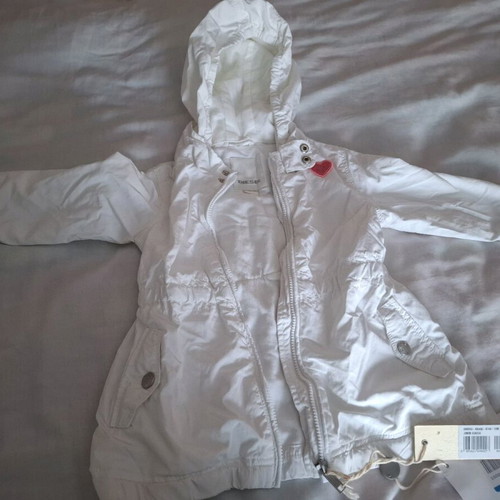 Diesel kids windbreaker jacket white new, 12 months