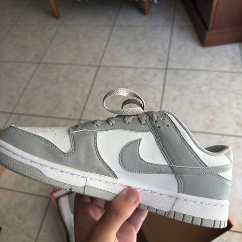 Nike Dunk Low women's size 42.5 new, white and grey sneakers