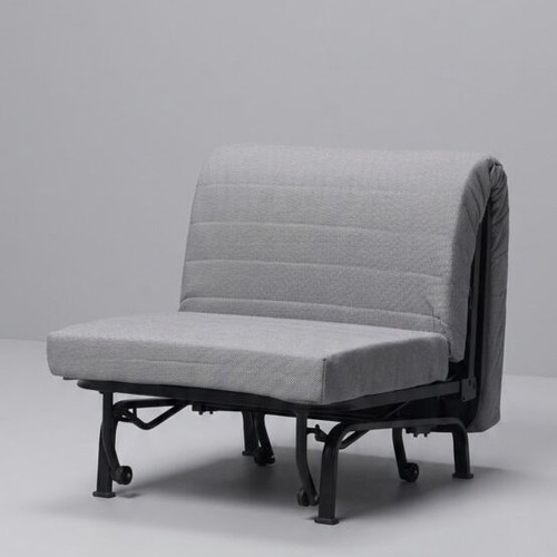 Student furniture set with bookshelf, bed, armchair and nightstand