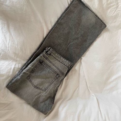 Monki low-rise grey denim jeans new