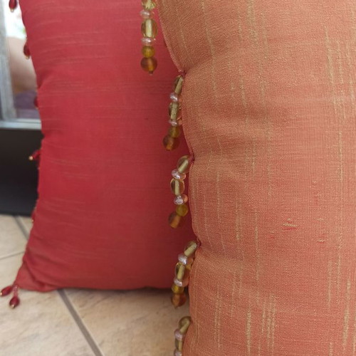 Decorative pillows new, pack of 7, Bo concept with beads
