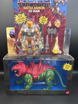 Masters of the Universe Origins Deluxe Battle Armor He-Man και Battle Cat καινούργια