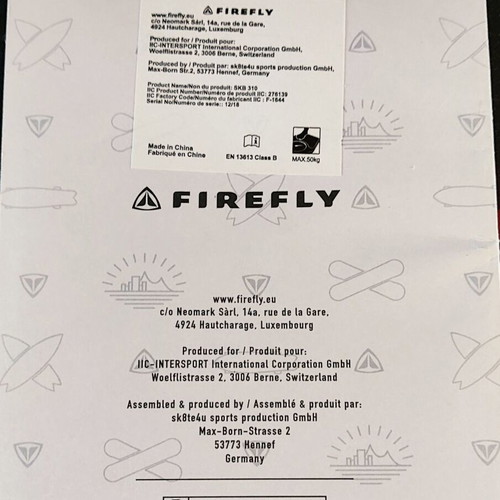 Skateboard Firefly used, Maple 9 Ply deck 28'' x 7.75''