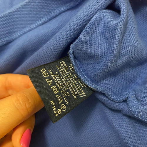 Ralph Lauren polo shirts used, blue and fuchsia, size S