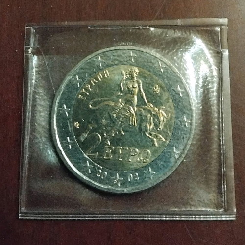 Greece 2 Euro 2002 unc uncirculated coin