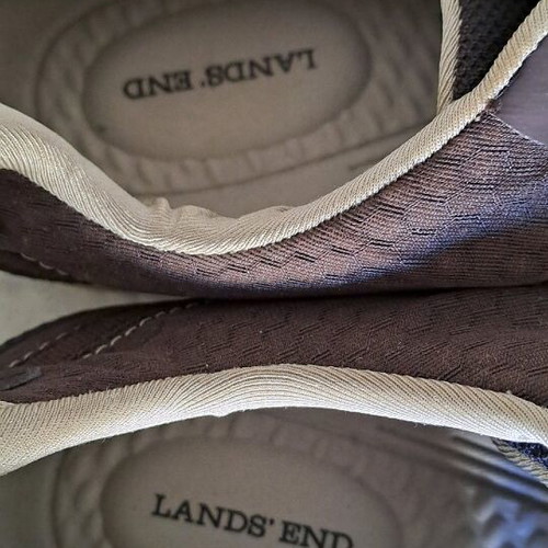 Lands End shoes size 44.5 like new brown summer