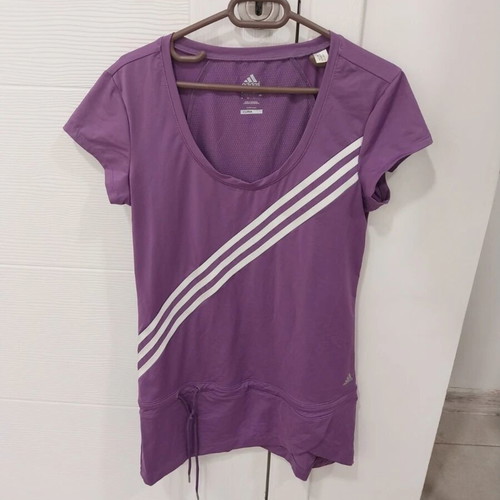 Adidas women's activewear top purple like new, size M 38