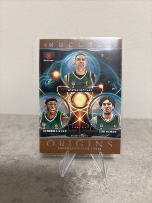 2025-26 Panini Origins EuroLeague Nucleus Panathinaikos Legends /199 Triple