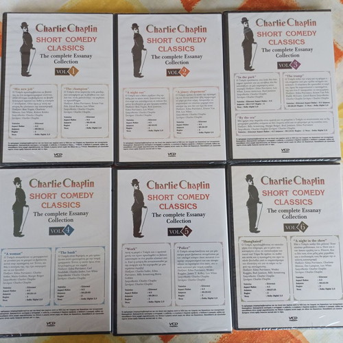 Charlie Chaplin Short Comedy Classics 7 DVD set new, Greek subtitles