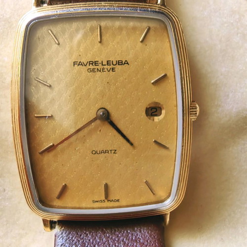 Favre Leuba watch used, vintage Swiss made, unisex